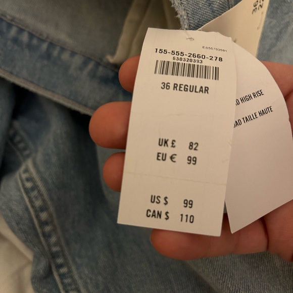 Abercrombie and fitch Brand new with women’s XXL 36 women’s dad jeans - Picture 5 of 5